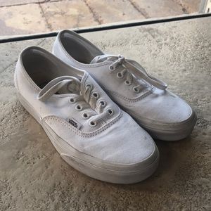 Vans White Low Top Sneakers